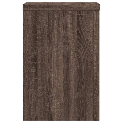 Kasvitelineet 2 kpl ruskea tammi 25x25x35 cm tekninen puu