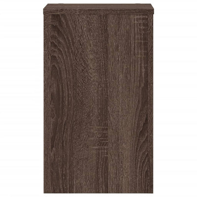 Kasvitelineet 2 kpl ruskea tammi 30x30x50 cm tekninen puu