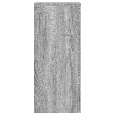 Kasvitelineet 2 kpl harmaa Sonoma 30x30x70 cm tekninen puu