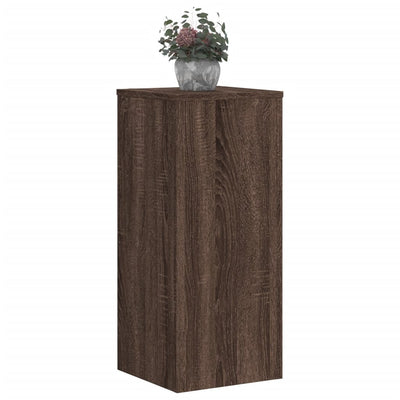 Kasvitelineet 2 kpl ruskea tammi 30x30x70 cm tekninen puu