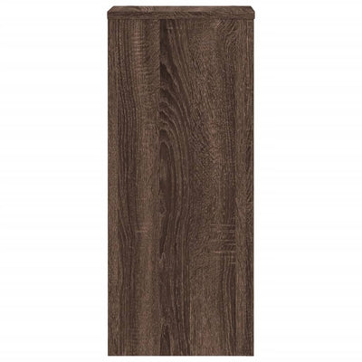 Kasvitelineet 2 kpl ruskea tammi 30x30x70 cm tekninen puu