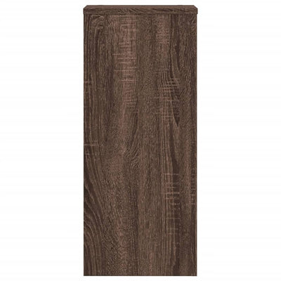 Kasvitelineet 2 kpl ruskea tammi 30x30x70 cm tekninen puu