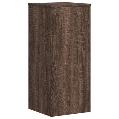 Kasvitelineet 2 kpl ruskea tammi 30x30x70 cm tekninen puu