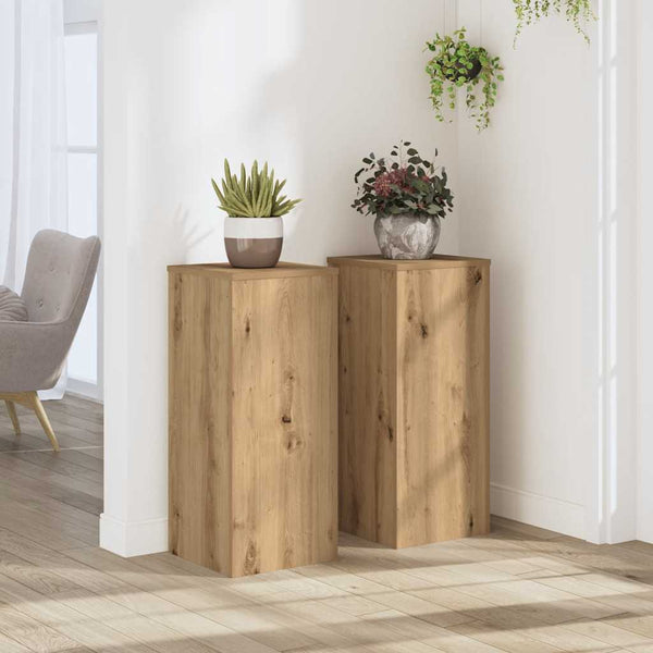 Kasvitelineet 2 kpl artesaani tammi 30x30x70 cm tekninen puu