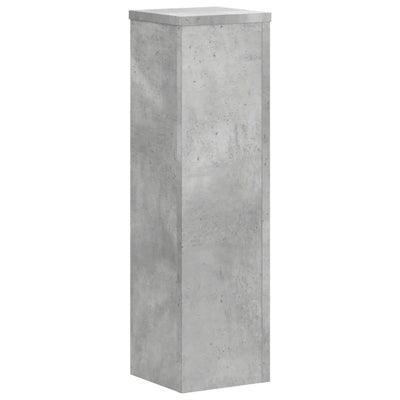 Kasvitelineet 2 kpl betoninharmaa 17x17x60 cm tekninen puu