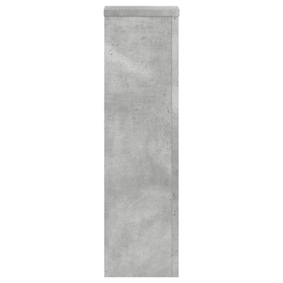 Kasvitelineet 2 kpl betoninharmaa 17x17x60 cm tekninen puu