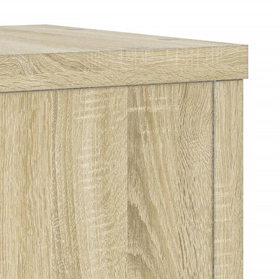 Kasvitelineet 2 kpl Sonoma-tammi 25x25x80 cm tekninen puu