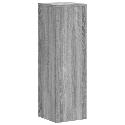 Kasvitelineet 2 kpl harmaa Sonoma 25x25x80 cm tekninen puu