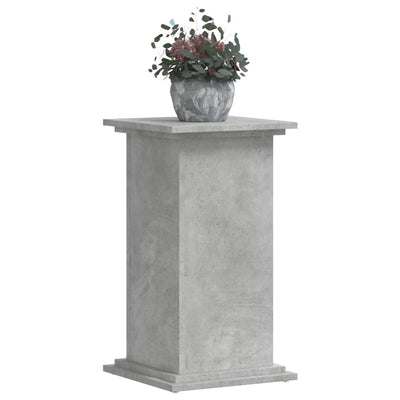 Kasviteline betoninharmaa 33x33x60 cm tekninen puu