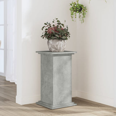 Kasviteline betoninharmaa 33x33x60 cm tekninen puu