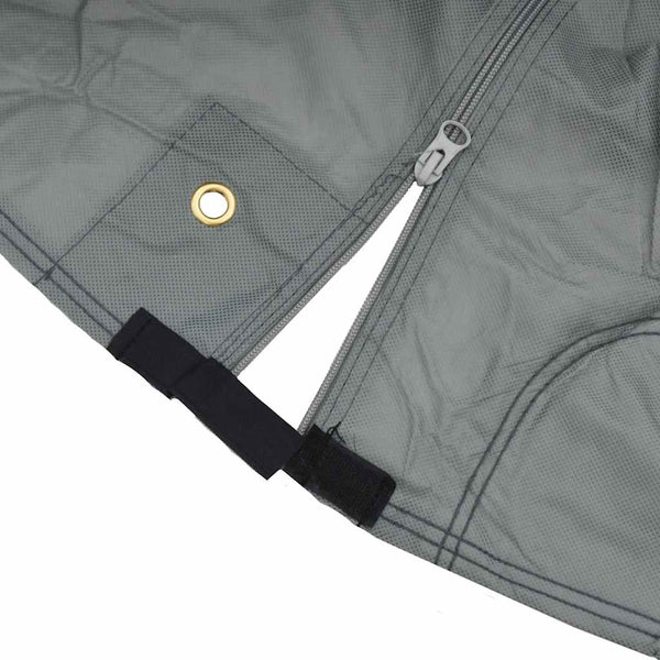 asuntoauton päälliset harmaa 660x235x275 cm kuitukangas