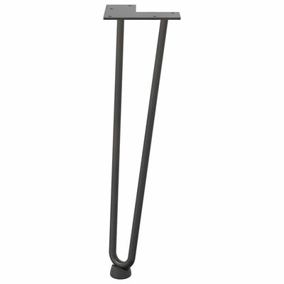 Hiusneula jalat sohvapöydälle 4 kpl antrasiitti 42 cm umpiteräs