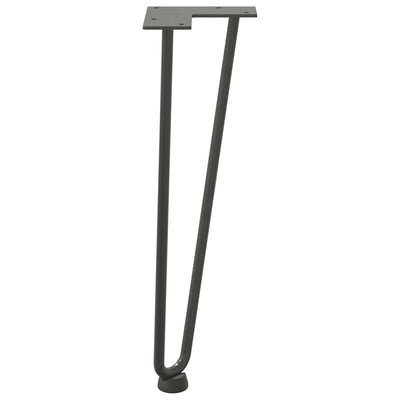 Antrasiitti hiusneula jalat sohvapöydälle Mardini 42cm (4 kpl umpiteräs)