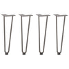 Luonnonteräs hiusneula jalat sohvapöydälle Mardini 42cm (4 kpl umpiteräs)