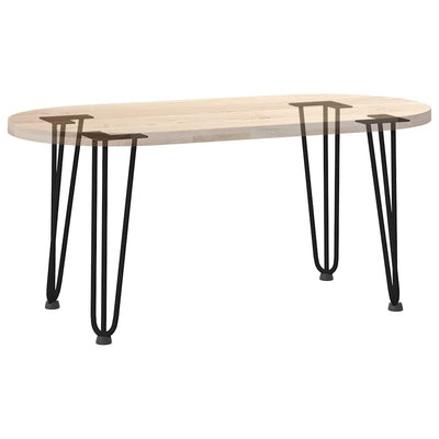 Hiusneula Pöytäjalat 4 kpl musta 42 cm kiinteä teräs