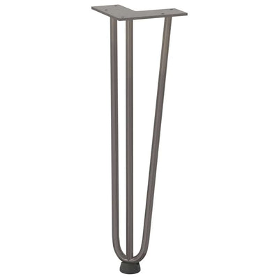 Hiusneula jalat sohvapöydälle 4 kpl luonnonteräs 42cm umpiteräs