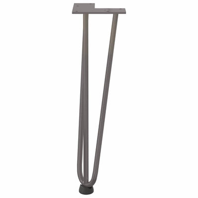 Hiusneula jalat sohvapöydälle 4 kpl luonnonteräs 42cm umpiteräs