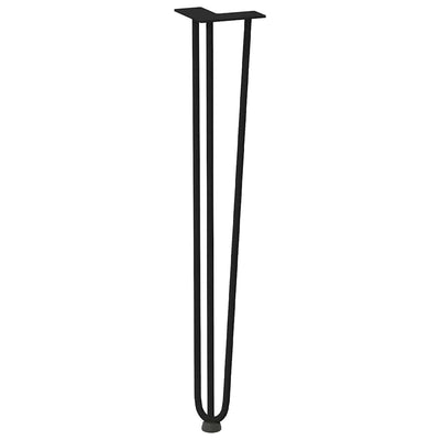 Hiusneulajalat konsolipöytiin konsolipöydälle 4 kpl musta 72 cm