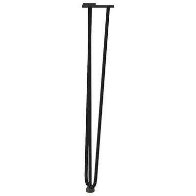 Hiusneulajalat konsolipöytiin konsolipöydälle 4 kpl musta 72 cm