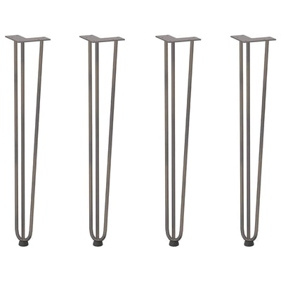 Hiusneulajalat konsolipöytiin konsolipöydälle 4 kpl 72 cm