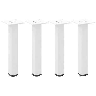 Sohvapöydän jalat 4 kpl valkoinen 30-32 cm teräs