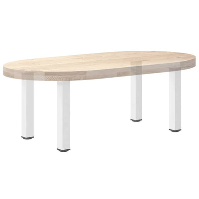 Sohvapöydän jalat 4 kpl valkoinen 30-32 cm teräs