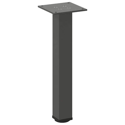 Sohvapöydän jalat 4 kpl antrasiittia 30-32 cm teräs
