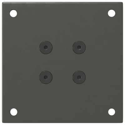 Sohvapöydän jalat 4 kpl antrasiittia 30-32 cm teräs
