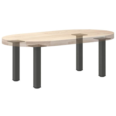 Sohvapöydän jalat 4 kpl antrasiittia 30-32 cm teräs