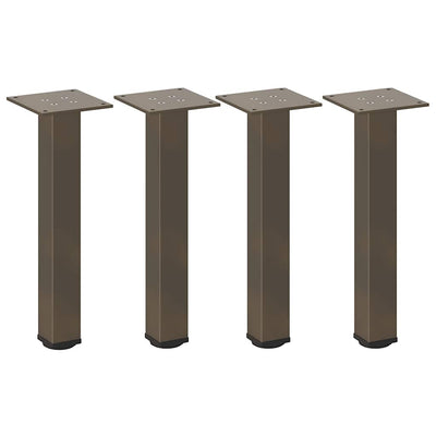 Sohvapöydän jalat 4 kpl luonnonteräs 30-32 cm teräs