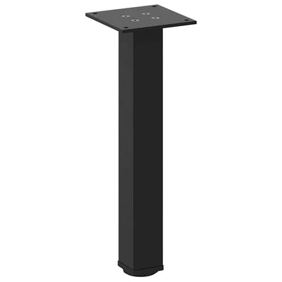 Sohvapöydän jalat 4 kpl musta 42-44 cm teräs