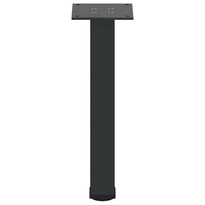 Sohvapöydän jalat 4 kpl musta 42-44 cm teräs