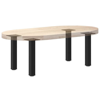 Sohvapöydän jalat 4 kpl musta 42-44 cm teräs