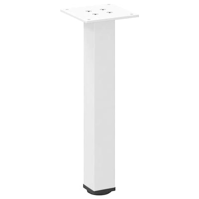 Sohvapöydän jalat 4 kpl valkoinen 42-44 cm teräs