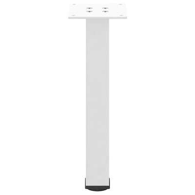 Sohvapöydän jalat 4 kpl valkoinen 42-44 cm teräs