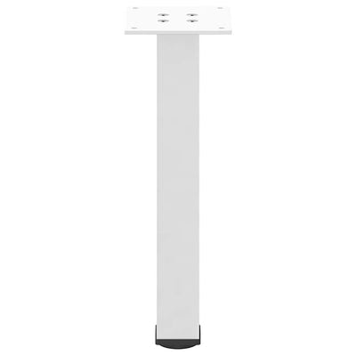 Sohvapöydän jalat 4 kpl valkoinen 42-44 cm teräs