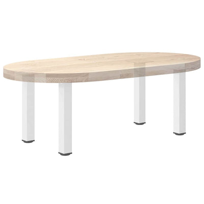 Sohvapöydän jalat 4 kpl valkoinen 42-44 cm teräs