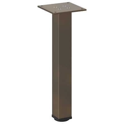Sohvapöydän jalat 4 kpl luonnonteräs 42-44 cm teräs