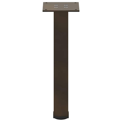 Sohvapöydän jalat 4 kpl luonnonteräs 42-44 cm teräs