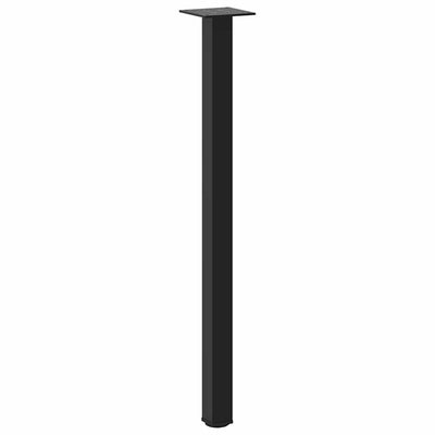 Konsolipöydän jalat 4 kpl musta 72-74 cm teräs