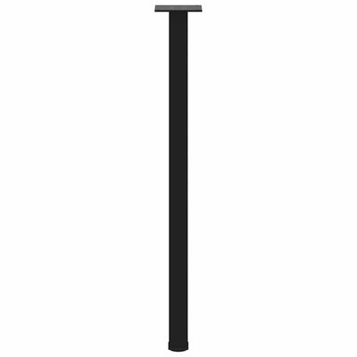 Konsolipöydän jalat 4 kpl musta 72-74 cm teräs