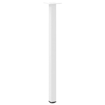 Konsolipöydän jalat 4 kpl valkoinen 72-74 cm teräs
