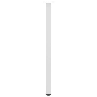 Konsolipöydän jalat 4 kpl valkoinen 72-74 cm teräs
