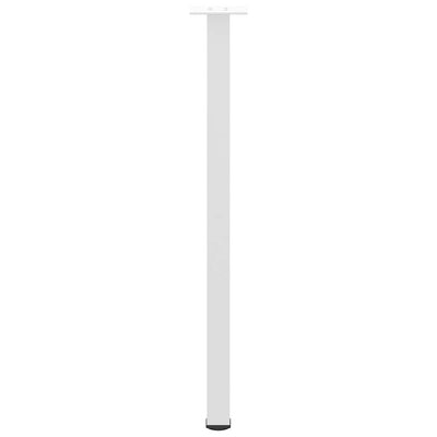 Konsolipöydän jalat 4 kpl valkoinen 72-74 cm teräs