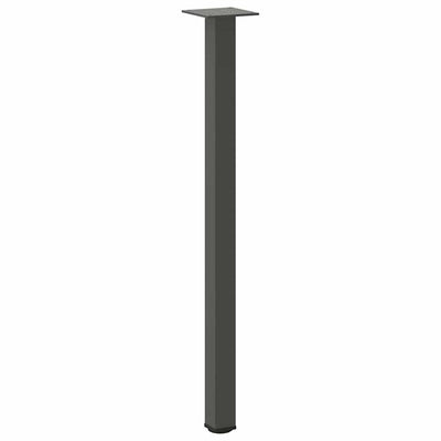 Konsolipöydän jalat 4 kpl antrasiittia 72-74 cm teräs