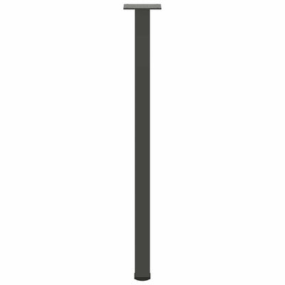 Konsolipöydän jalat 4 kpl antrasiittia 72-74 cm teräs