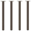Konsolipöydän jalat 4 kpl luonnonteräs 72-74 cm teräs