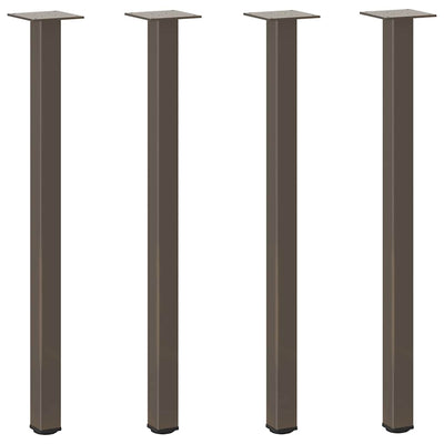 Konsolipöydän jalat 4 kpl luonnonteräs 72-74 cm teräs