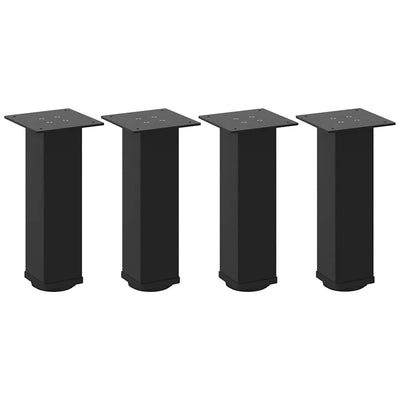 Sohvapöydän jalat 4 kpl Musta 30-32 cm Teräs