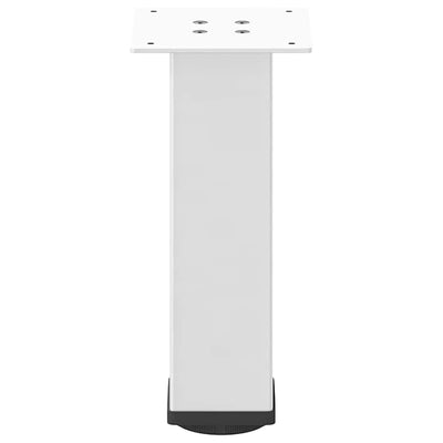 Sohvapöydän jalat 4 kpl valkoinen 30-32 cm teräs